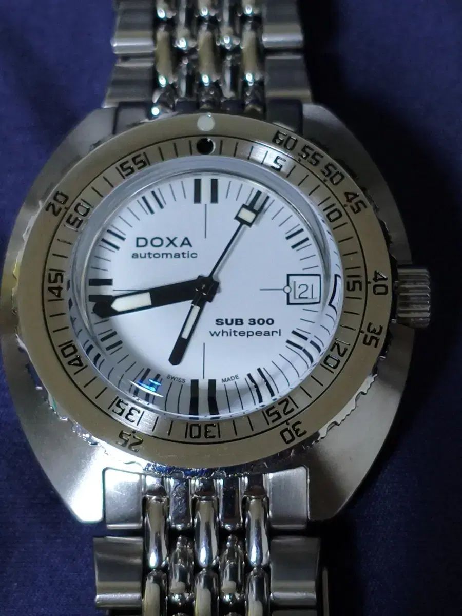 doxa 독사 白パール 腕時計