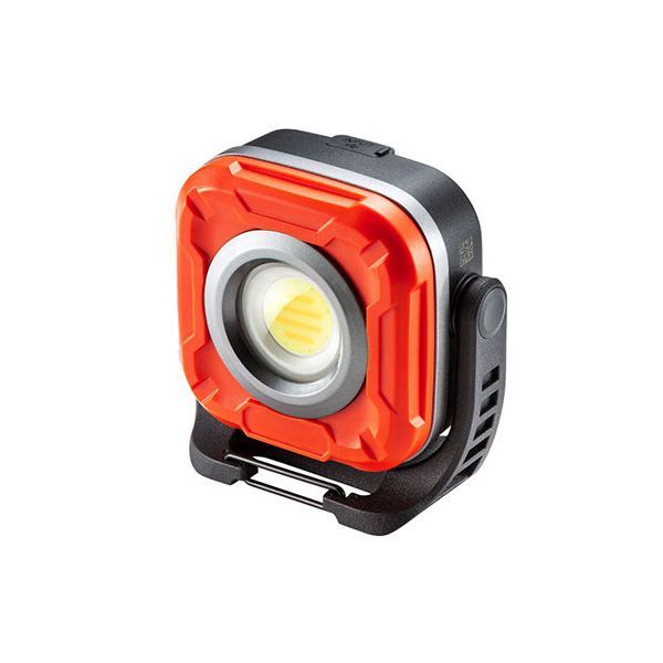 作業・アウトドアに便利な充電式LED作業灯 サンワサプライ ブラック【ブラック】
