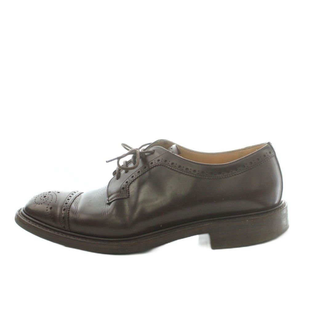 チーニー CHEANEY ブローグ ドレスシューズ レザー 8.5 27.0-27.5cm 茶