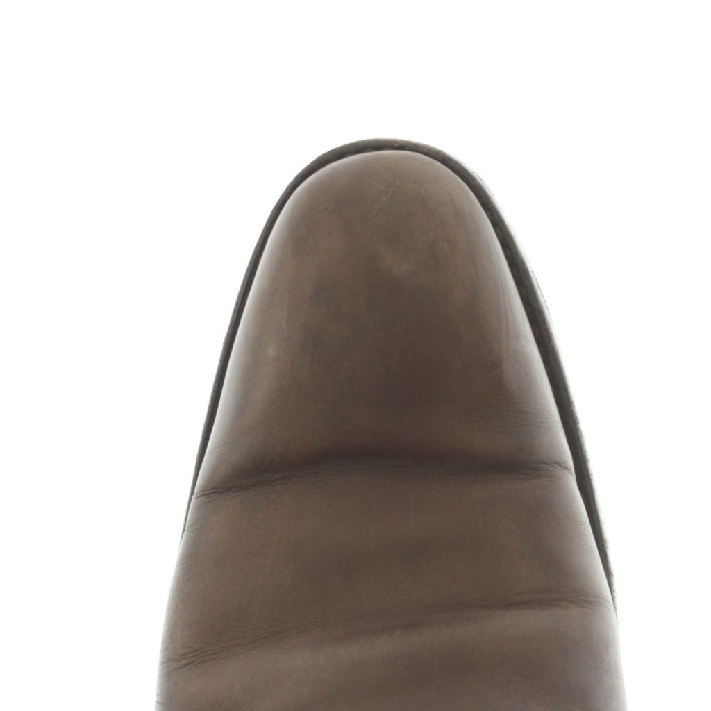 グレンソン GRENSON チャッカブーツ レザー 8.5 26.5-27.0cm 茶