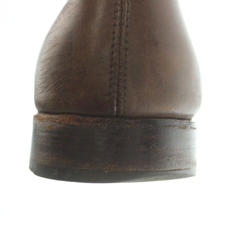 グレンソン GRENSON チャッカブーツ レザー 8.5 26.5-27.0cm 茶