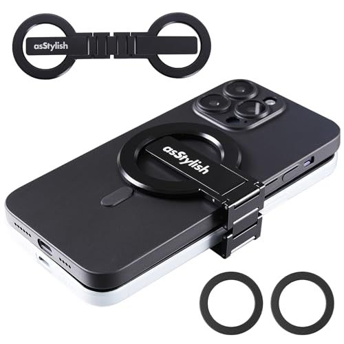 Twins Carry: iPhone と Android 用の磁気デュアル電話ホルダー | プロフェッショナル、旅行者、ゲーマー向けの軽量ソリューション | 仕事用と個人用に 2 台の電話を管理 (黒, 一般的な)yu
