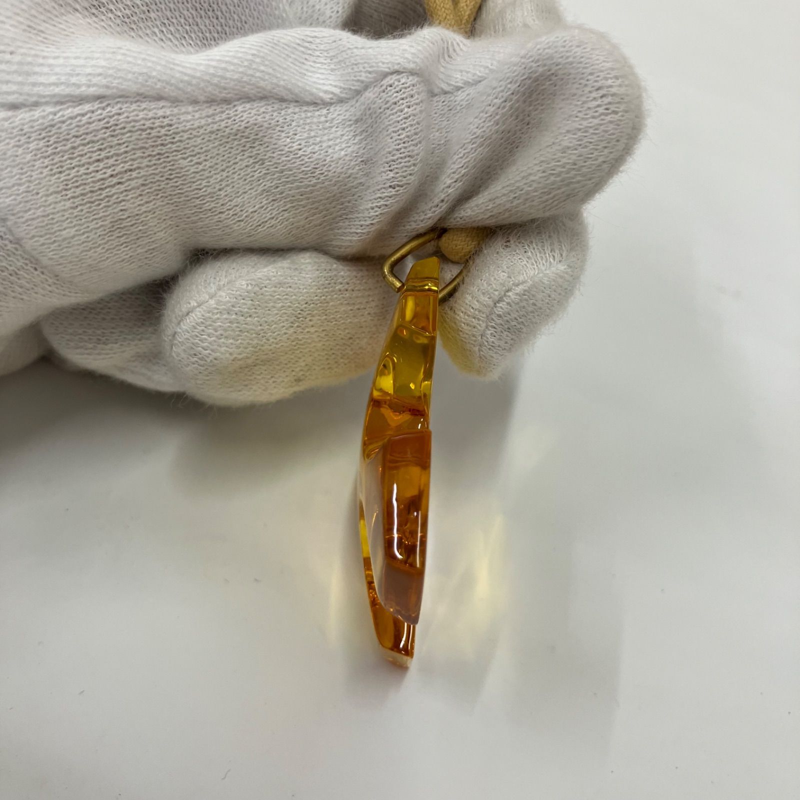 4125 Baccarat バカラ オクシタンクロス クロス ネックレス イエロー系