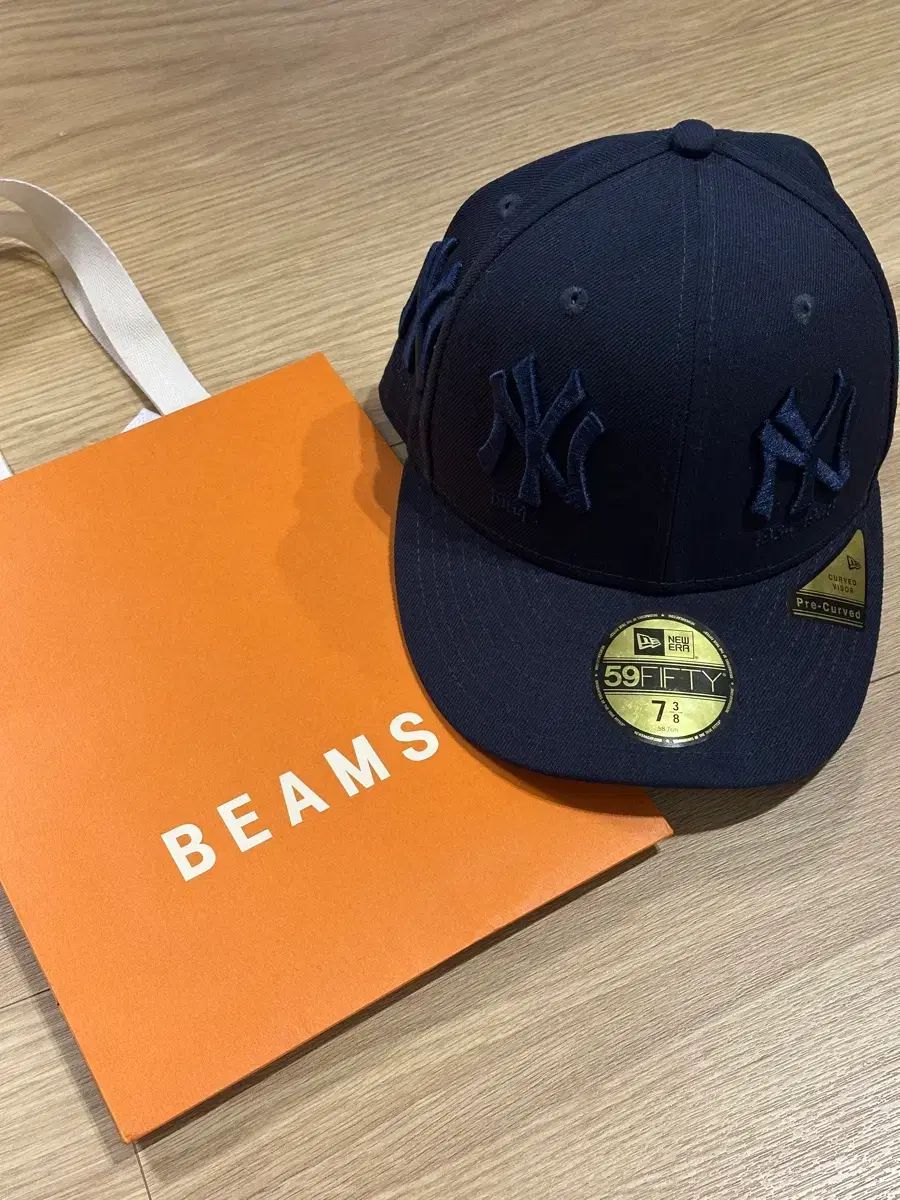 ビームス 50周年 NEW ERA 59FIFTY NEW YORK YANKEES ネイビー