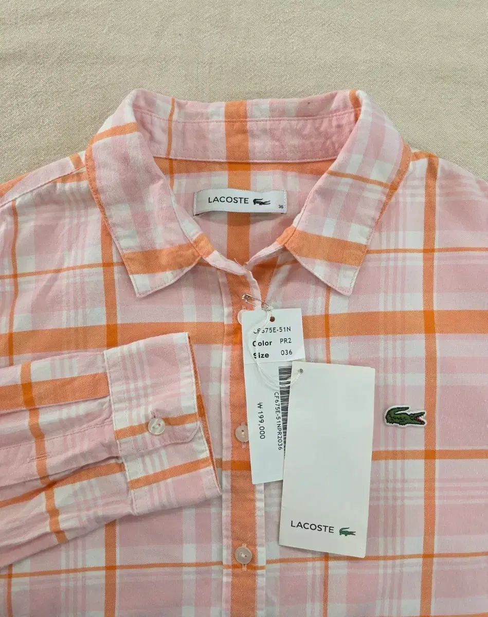 (新品) LACOSTE ラコステ フランネル MULTI マルチ チェック シャツ 36 8,054円