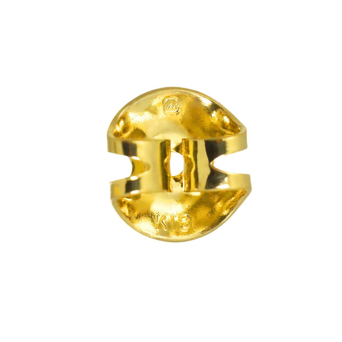 ミキモト MIKIMOTO アコヤ真珠 6.8-6.7mm ピアス K18 YG イエロー