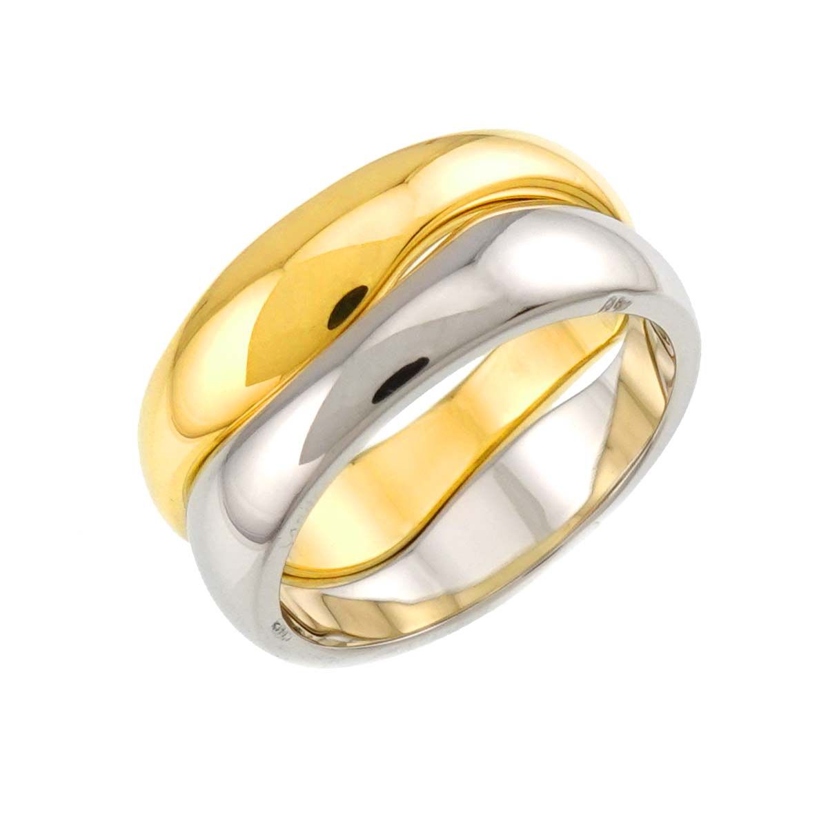 カルティエ Cartier ラブミー #48 リング K18 YG WG イエロー ホワイト