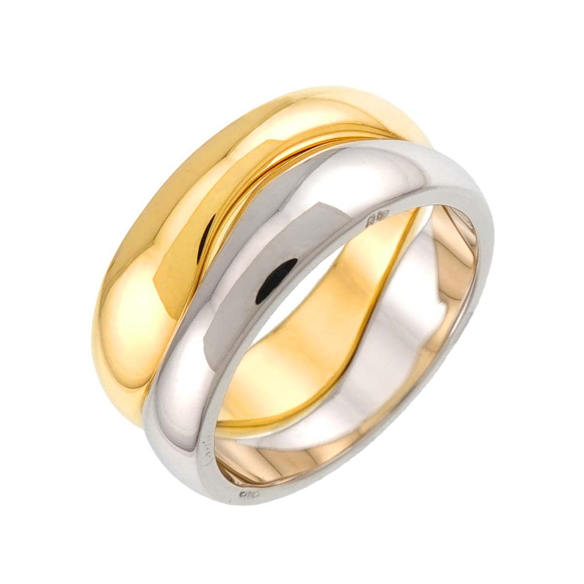 カルティエ Cartier ラブミー #48 リング K18 YG WG イエロー ホワイト