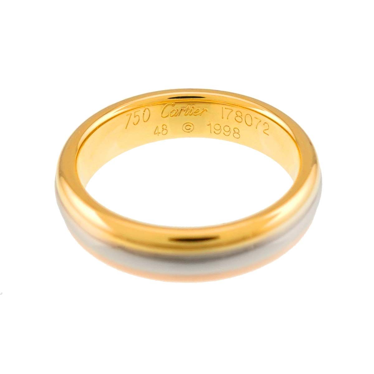 カルティエ Cartier ヴァンドーム #48 リング K18 YG WG PG スリー