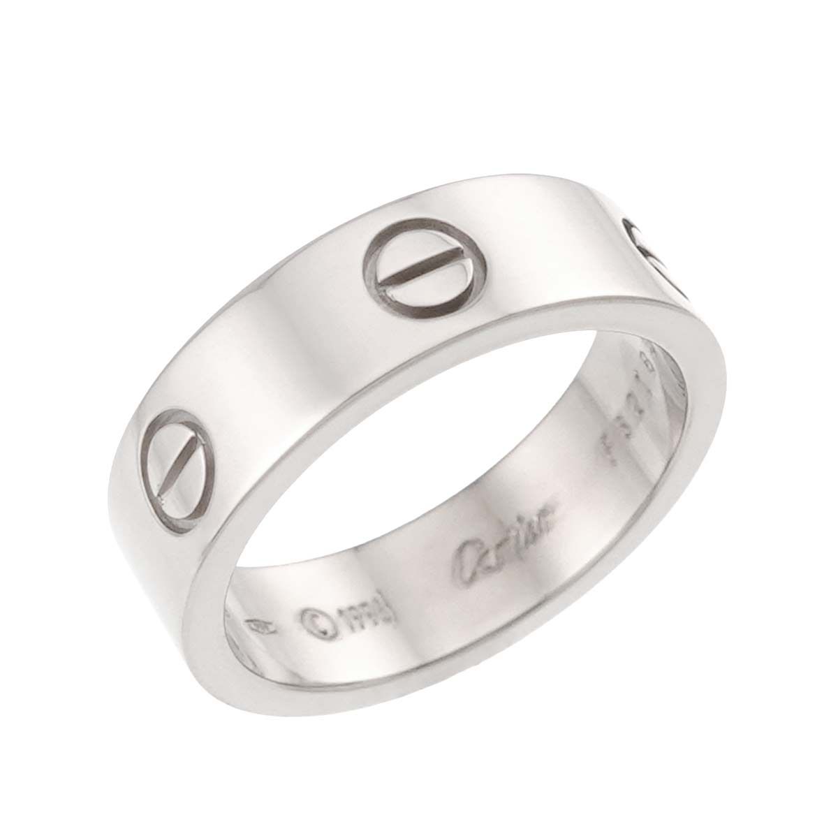 カルティエ Cartier ラブ #57 リング K18 WG ホワイトゴールド 750