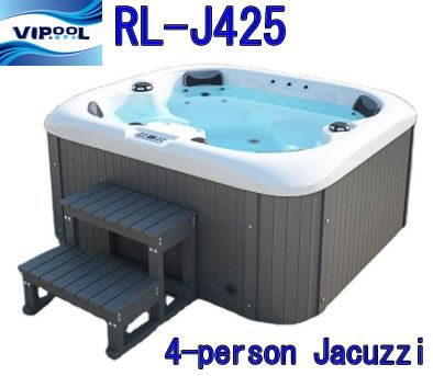 Virpolspa Jacuzzi RL-J425 ヴィルポル ジャグジー RL-J425 最大4人の大人が くつろげる 屋外用アクリル製ジェットバスです。ジャグジー 家庭用 ジェットバス 屋外 風呂 大型 泡風呂 お風呂 ジャクジー プール 後付け 最新