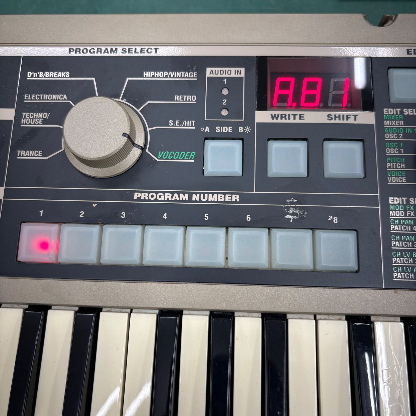 動作未確認】KORG microKORG シンセサイザー本体のみ オーディオ機器