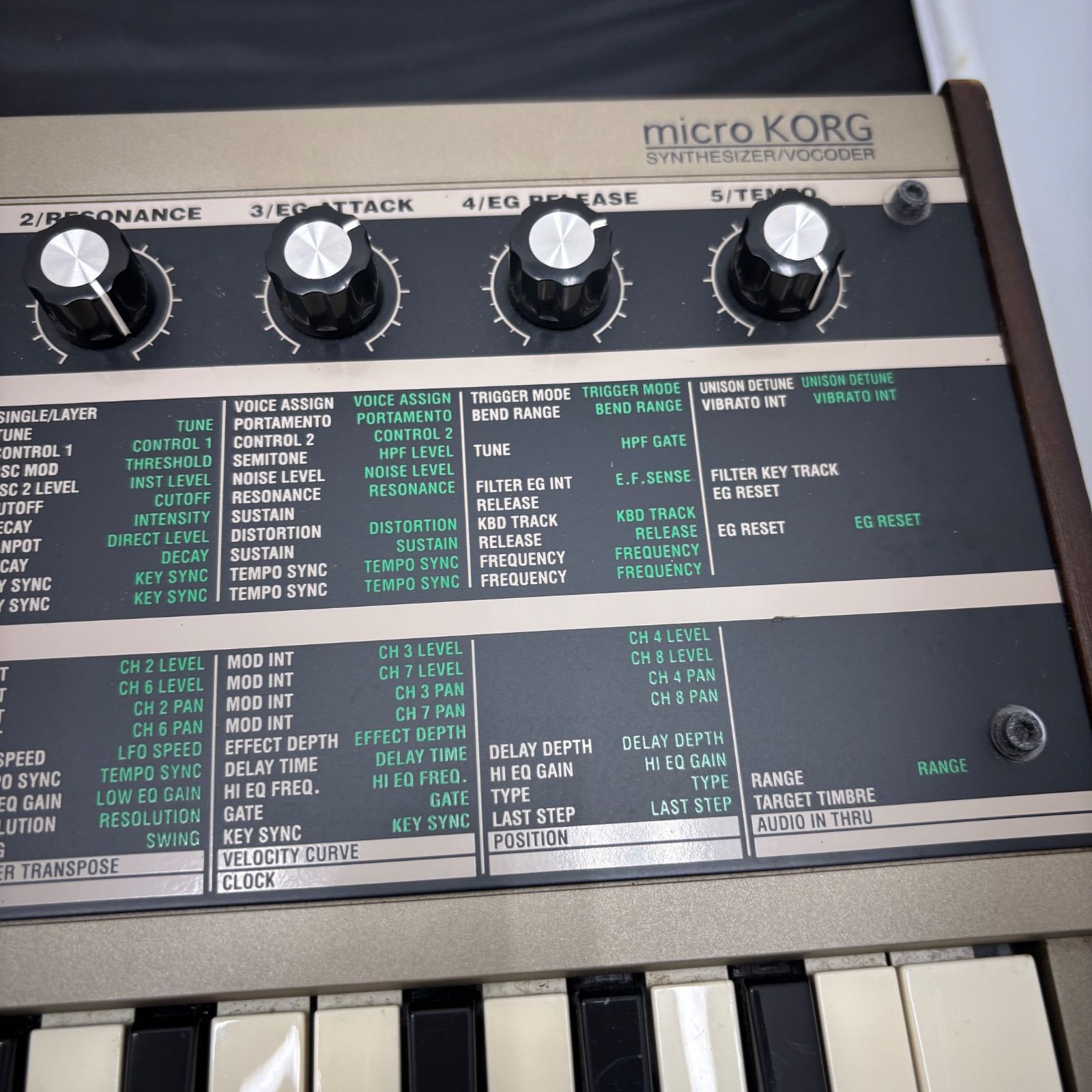動作未確認】KORG microKORG シンセサイザー本体のみ オーディオ機器