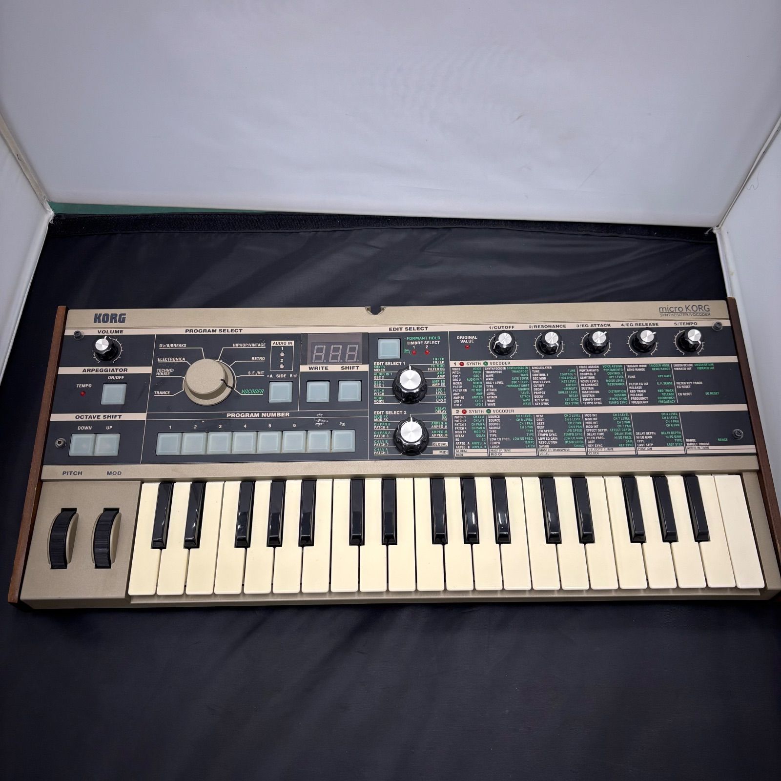 動作未確認】KORG microKORG シンセサイザー本体のみ オーディオ機器