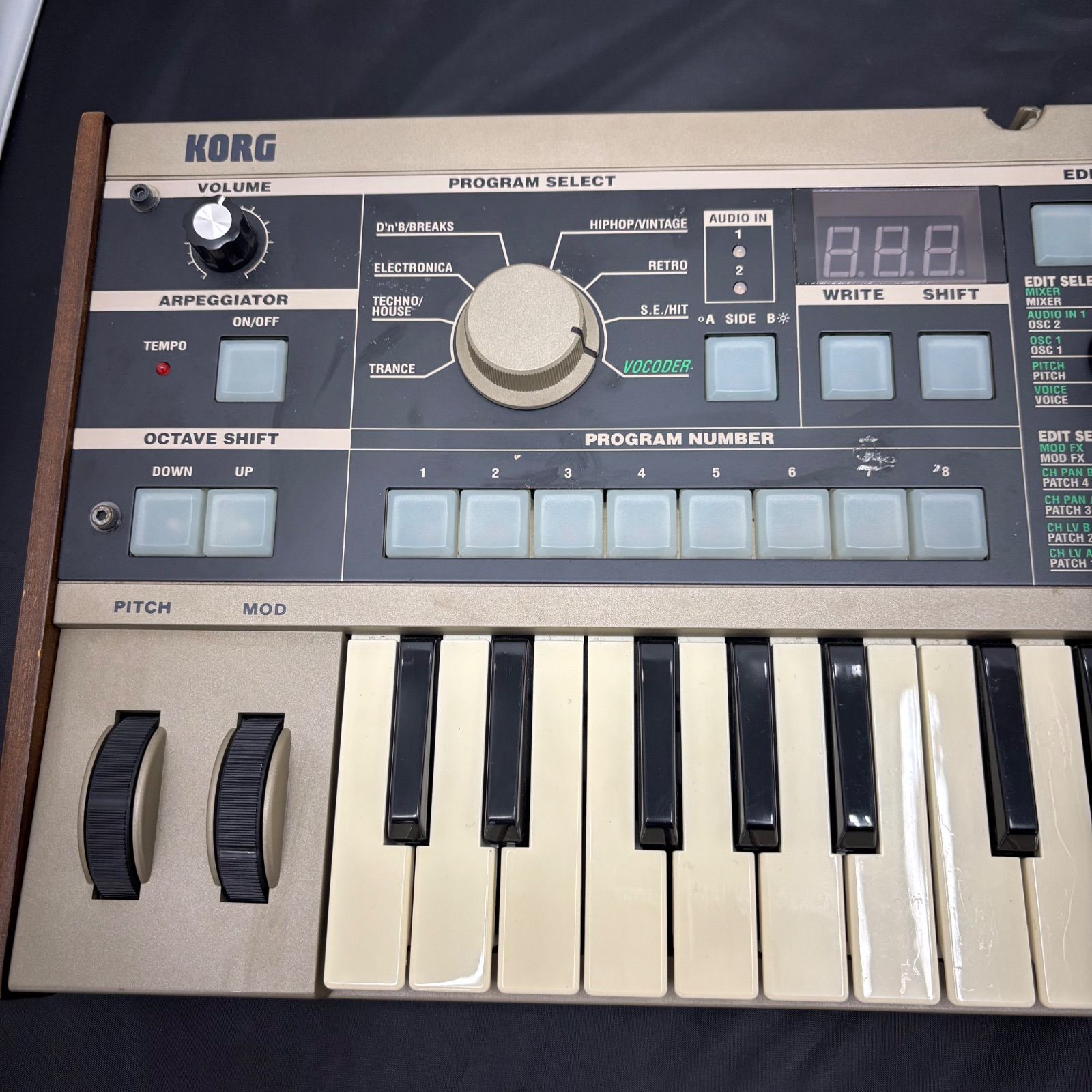 動作未確認】KORG microKORG シンセサイザー本体のみ オーディオ機器