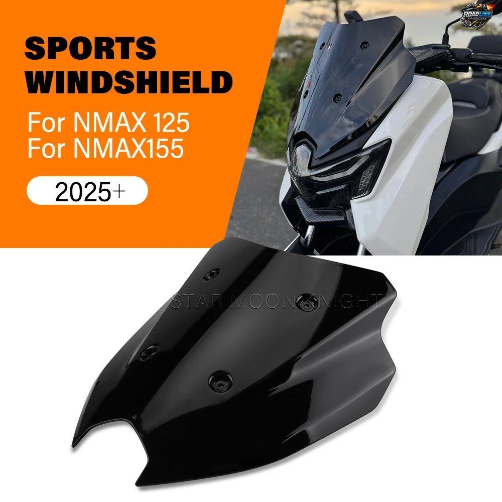 ヤマハ N MAX、NMAX125、NMAX155、125 TECH MAX 2025+ 用ウインドシールド、ウインドシールドデフレクタースクリーン、ウインドスクリーン