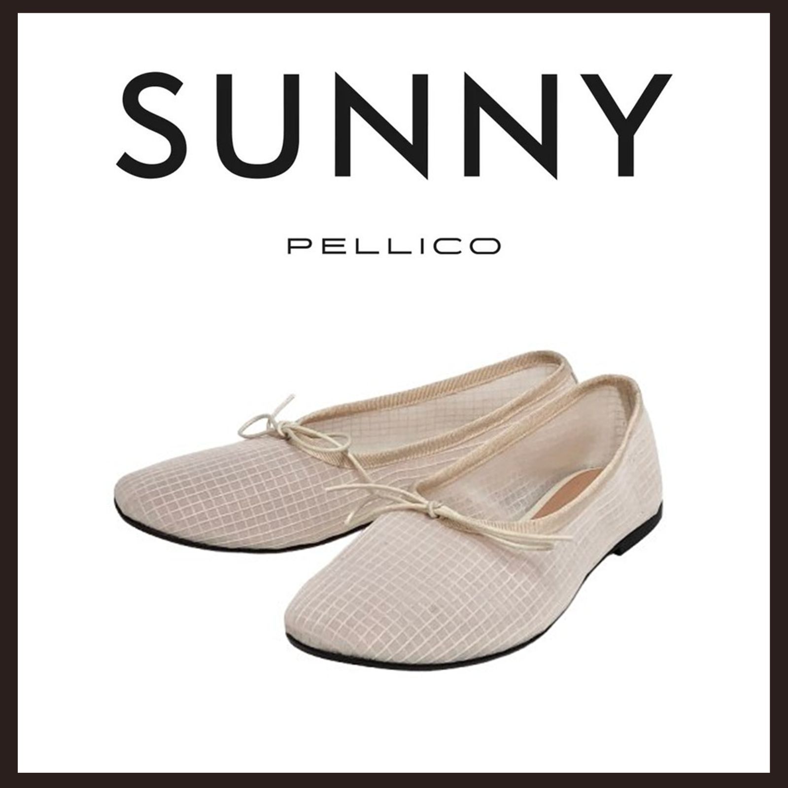 未使用　PELLICO SUNNY (ペリーコサニー)　バレエシューズ　ピンクベージュ　23.5cm 14,040円