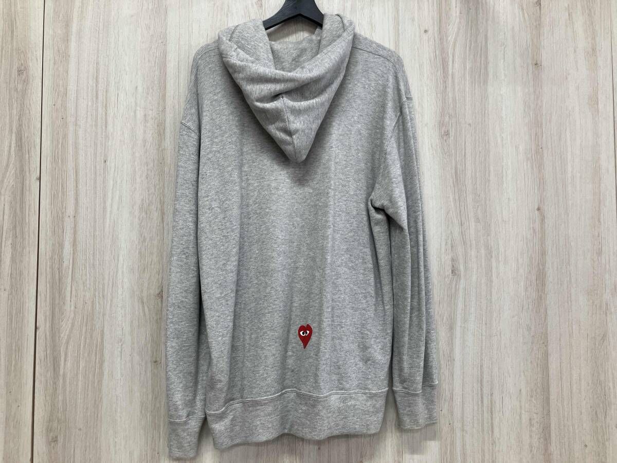 PLAY COMME des GARCONS パーカー NIKE XLサイズ グレー シミ汚れ有り