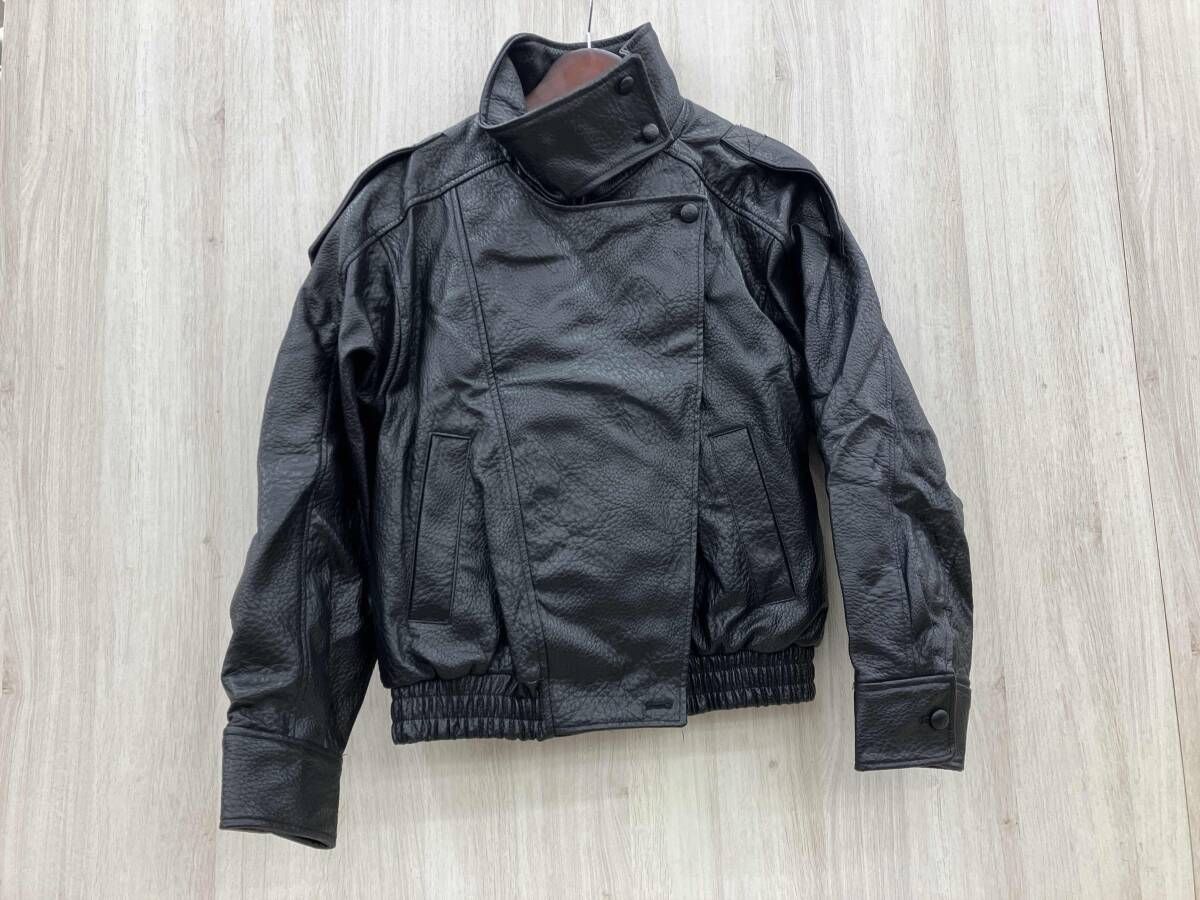 ZARA/ザラ/レザージャケット/サイズXS/フェイクレザー/ブラック/80089348-4