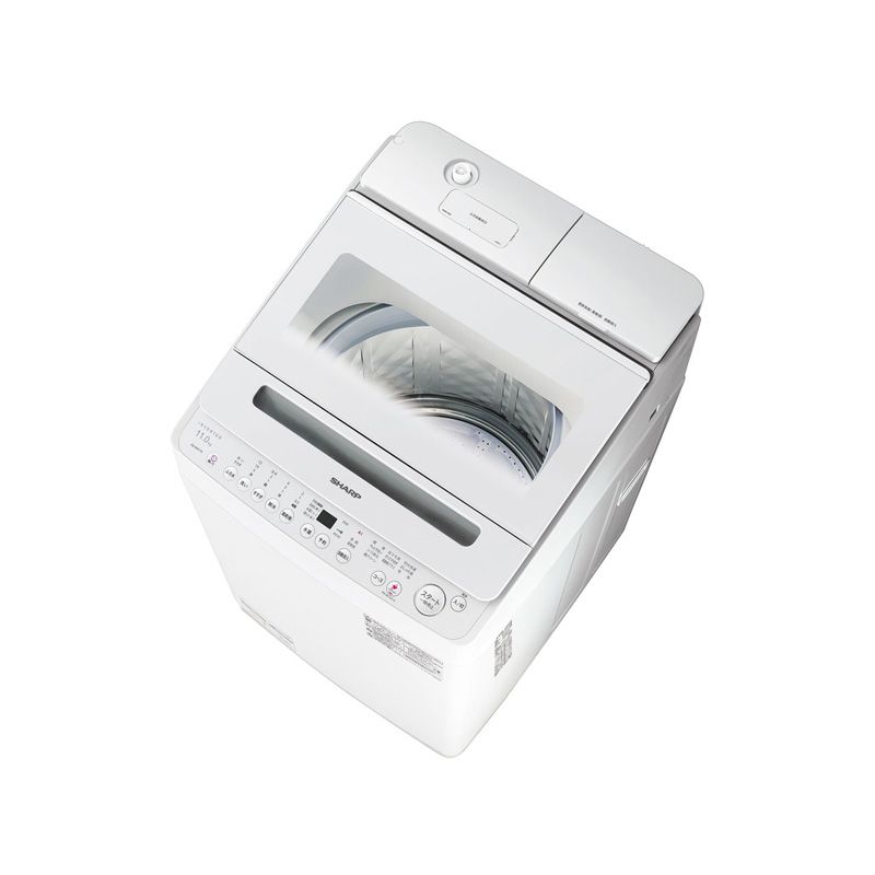 メーカー正規品 新品 シャープ ES-SW11K-W 全自動洗濯機 11kg ホワイト 穴なし槽 洗剤自動投入