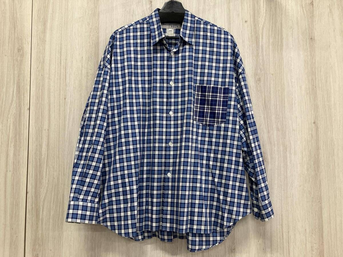 COMME des GARCONS コムデギャルソン 長袖シャツ Sサイズ ブルー