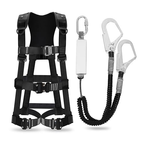 【新品】安全帯 フルハーネス ハーネス フルハーネス安全帯 新規格 セット 墜落制止用器具 サイズ調整可能