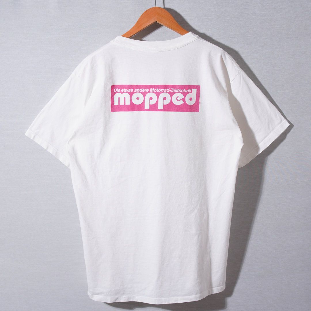 90s ヴィンテージ 企業 Tシャツ XL 相当 ホワイト mopped ドイツ