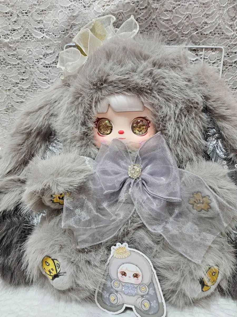 レア 달림 600% ぬいぐるみ (白 グレー) 出品