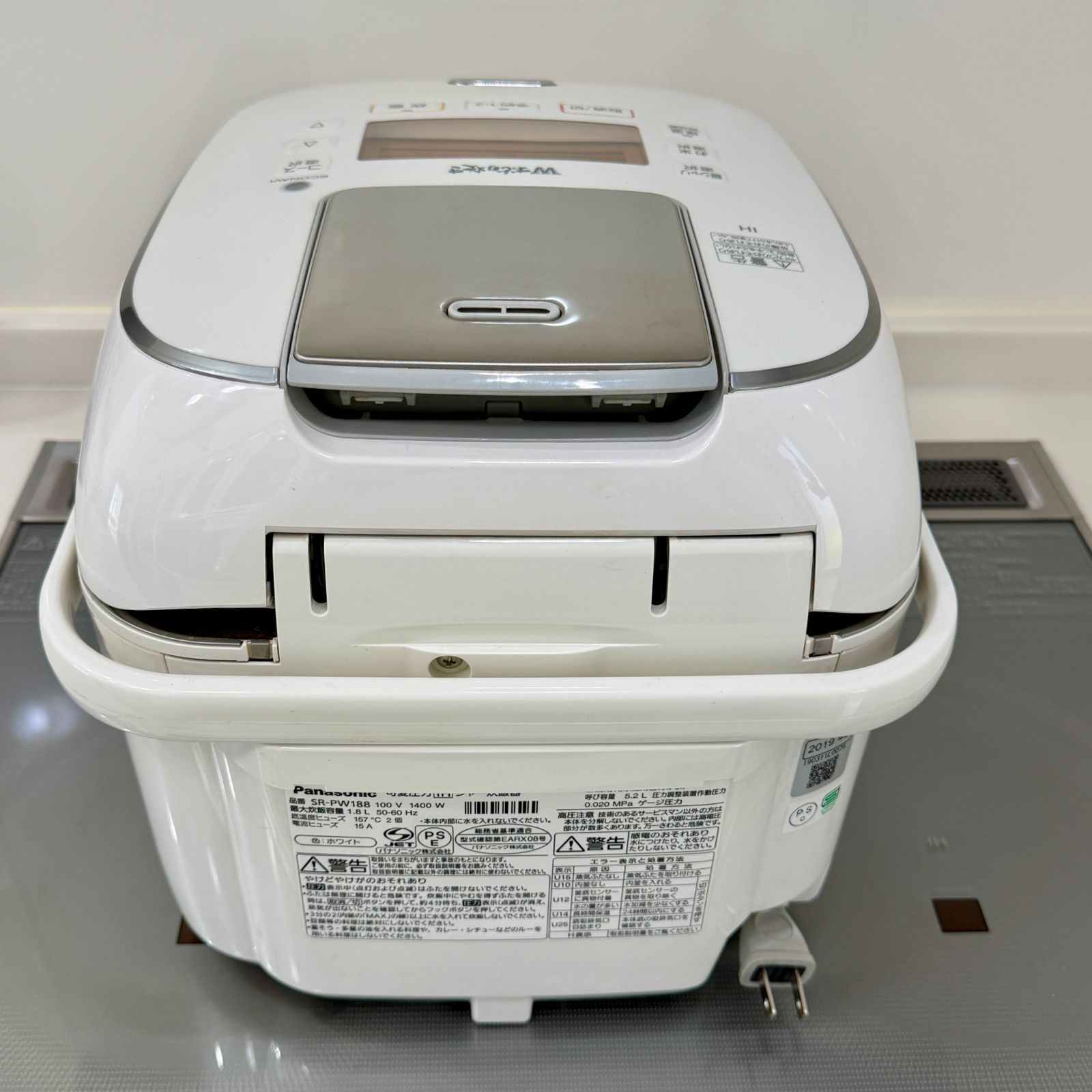 中古 Panasonic パナソニック 炊飯器 Wおどり炊き 可変圧力IHジャー