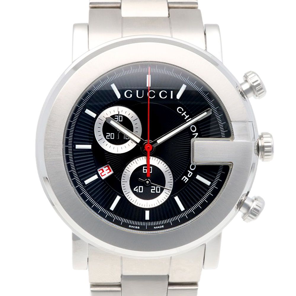 グッチ Gクロノ 腕時計 時計 ステンレススチール 101M クオーツ 磨き直し済 メンズ 1年保証 GUCCI 中古 グッチ