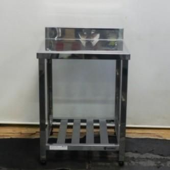 アズマ 業務用 ステンレス 作業台 W600 D600 H800 (+90)mm バックガード付 厨房 HT-600 W60 D60 H80(+9)cm