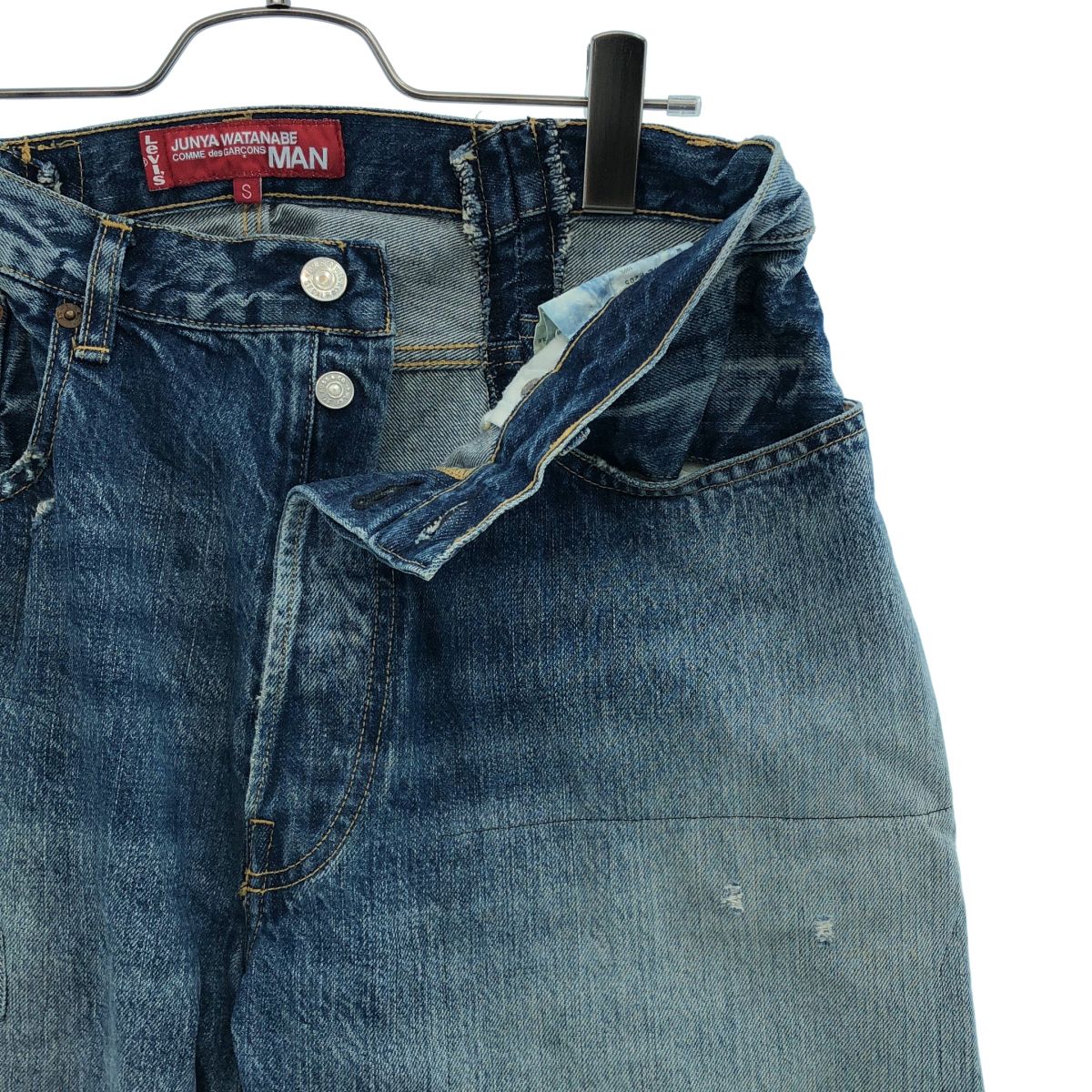 JUNYAWATANABE COMMEdesGARCONS MAN / ジュンヤワタナベマン | 2020SS | × Levi'sリーバイス 製品加工 1976年 カスタマイズ デニムパンツ | S | インディゴ | メンズ