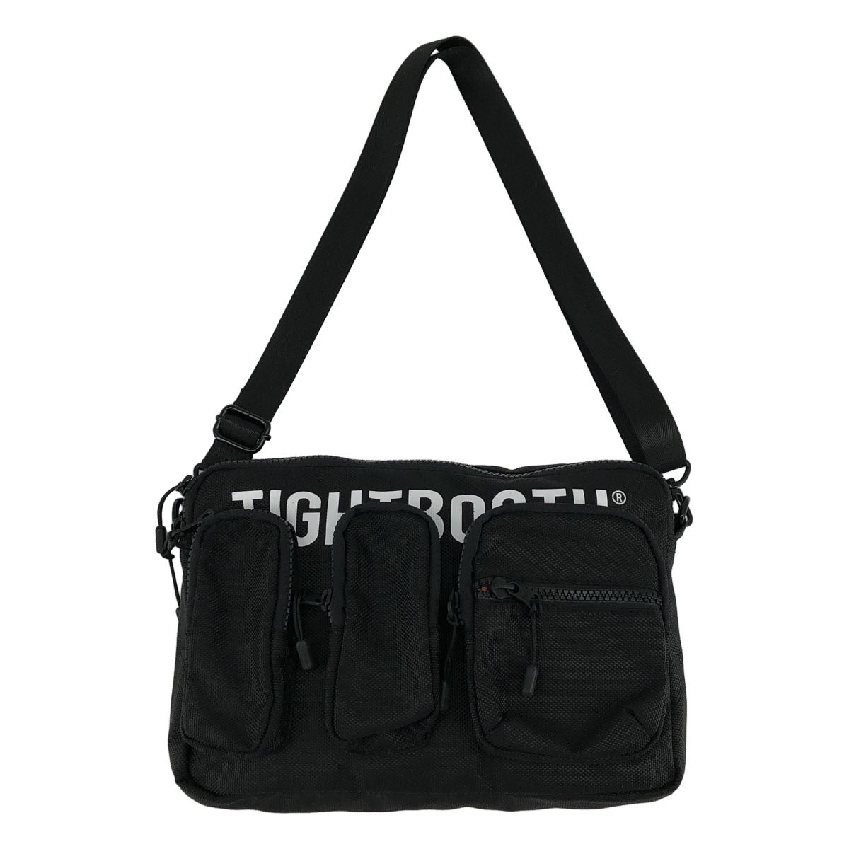 【美品】 TIGHTBOOTH PRODUCTION / タイトブースプロダクション | TRIPLE POCKET SACOCHE / トリプルポケット サコッシュ | ブラック | メンズ