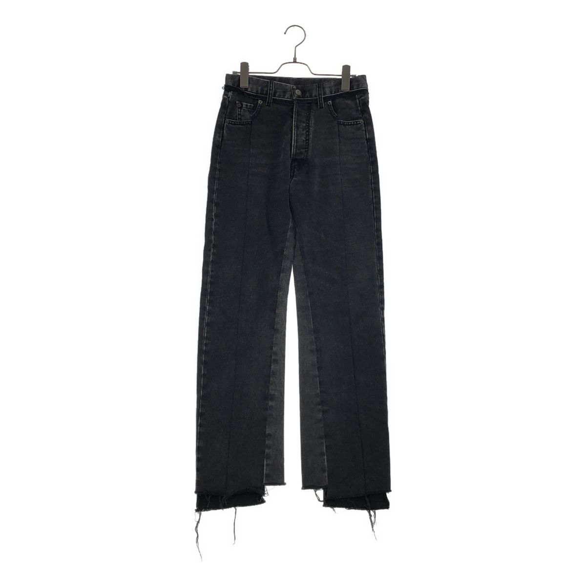 Maison Margiela / メゾンマルジェラ | 2020AW | Re-Cut Spliced Jeans 再構築カットオフデニムパンツ | 38 | ブラック | レディース
