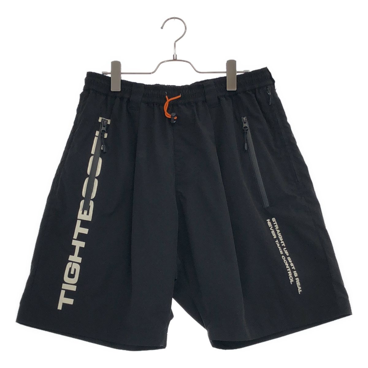 TIGHTBOOTH PRODUCTION / タイトブースプロダクション | BOARD SHORTS / ロゴプリント イージーショートパンツ | XL | ブラック | メンズ