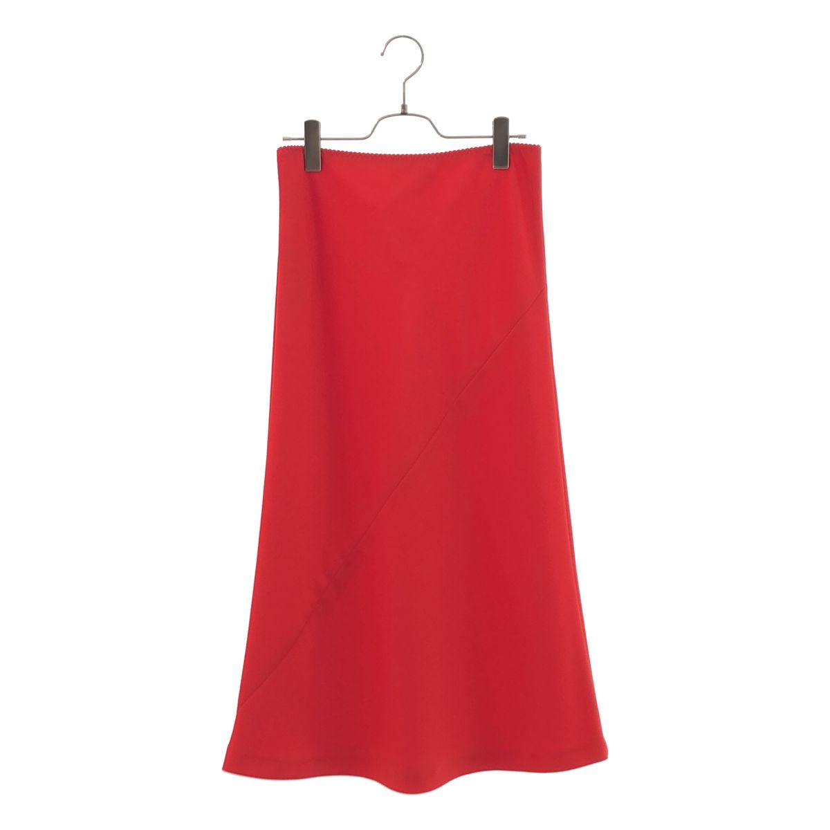 【美品】 Maison Margiela / メゾンマルジェラ | 2018AW | バイアスカット サテンスカート | 38 | レッド | レディース