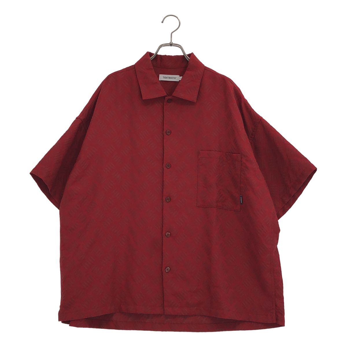 TIGHTBOOTH PRODUCTION / タイトブースプロダクション | CHECKER PLATE SHIRT / チェッカープレート 半袖シャツ | L | レッド | メンズ