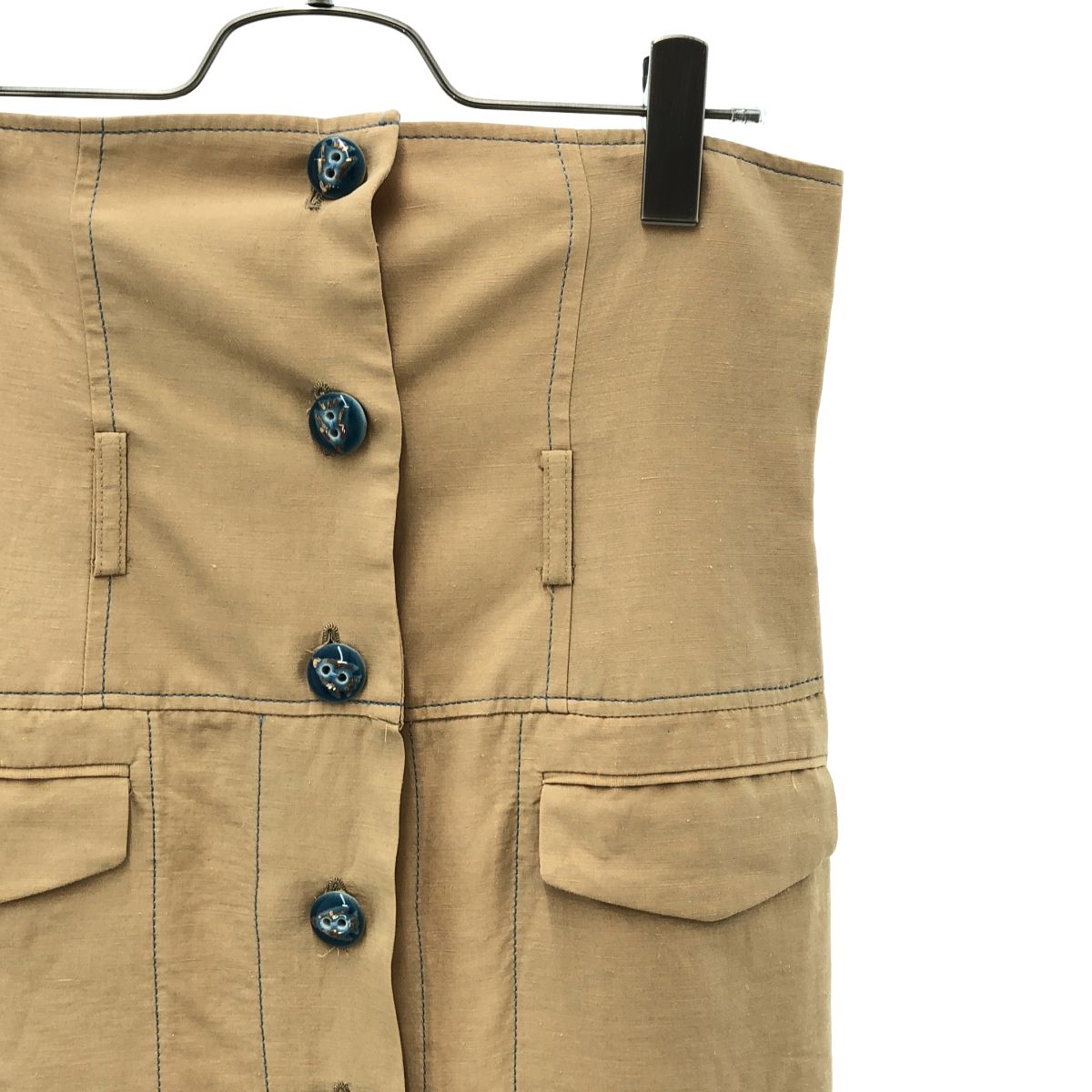 Mame Kurogouchi / マメクロゴウチ | SILK HEMP HIGH WAIST SKIRT