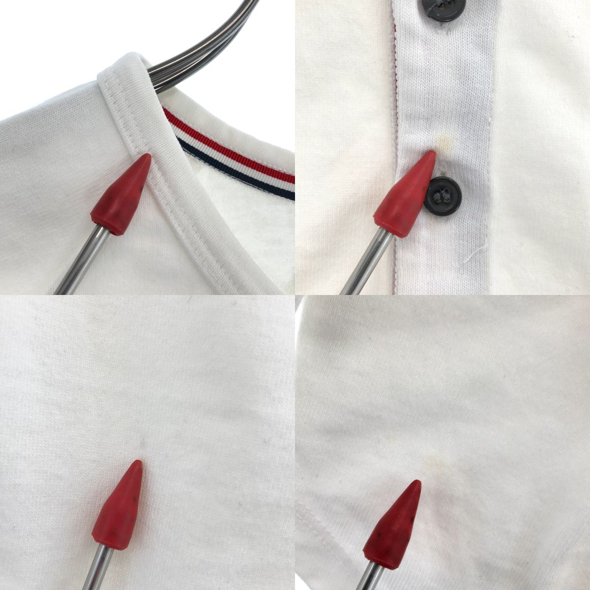 THOM BROWNE / トムブラウン | ヘンリーネック ラグランスリーブT