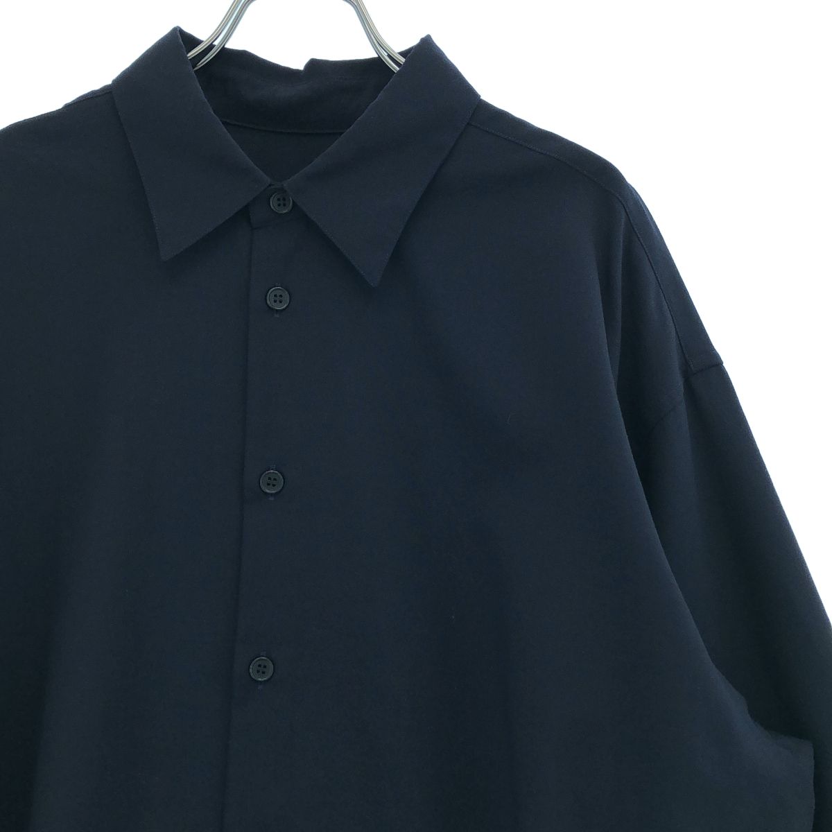 everyone wool shirt L ネイビー ウール シャツ ennoy everyone / エブリワン | WOOL SHIRT ウール シャツ | XL | ネイビー