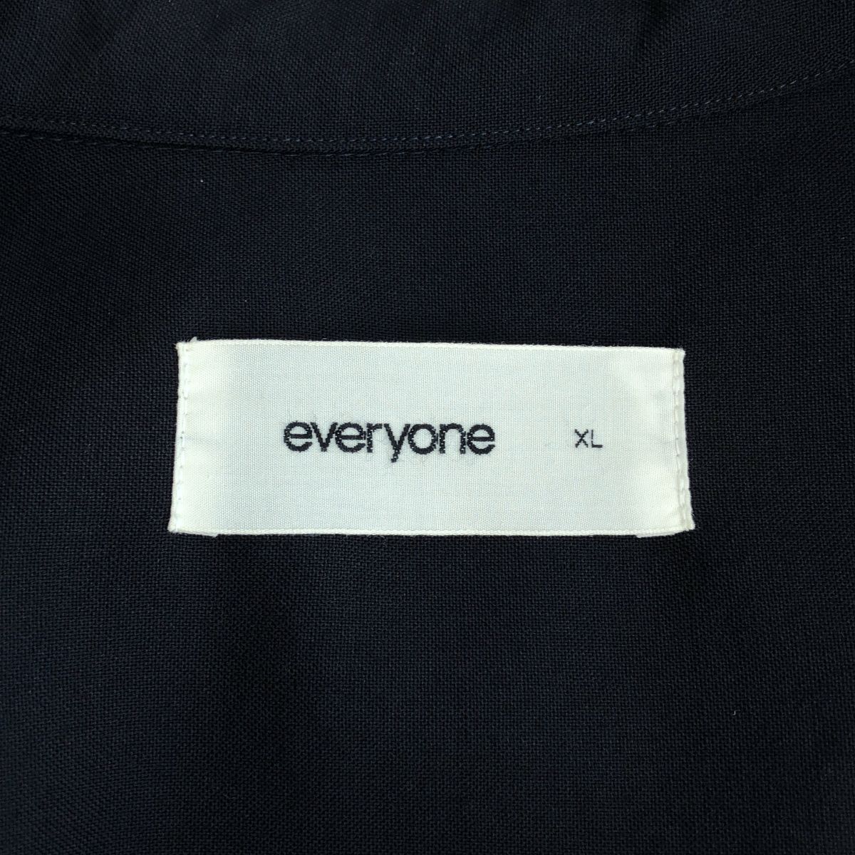 everyone / エブリワン | WOOL SHIRT ウール シャツ | XL | ネイビー