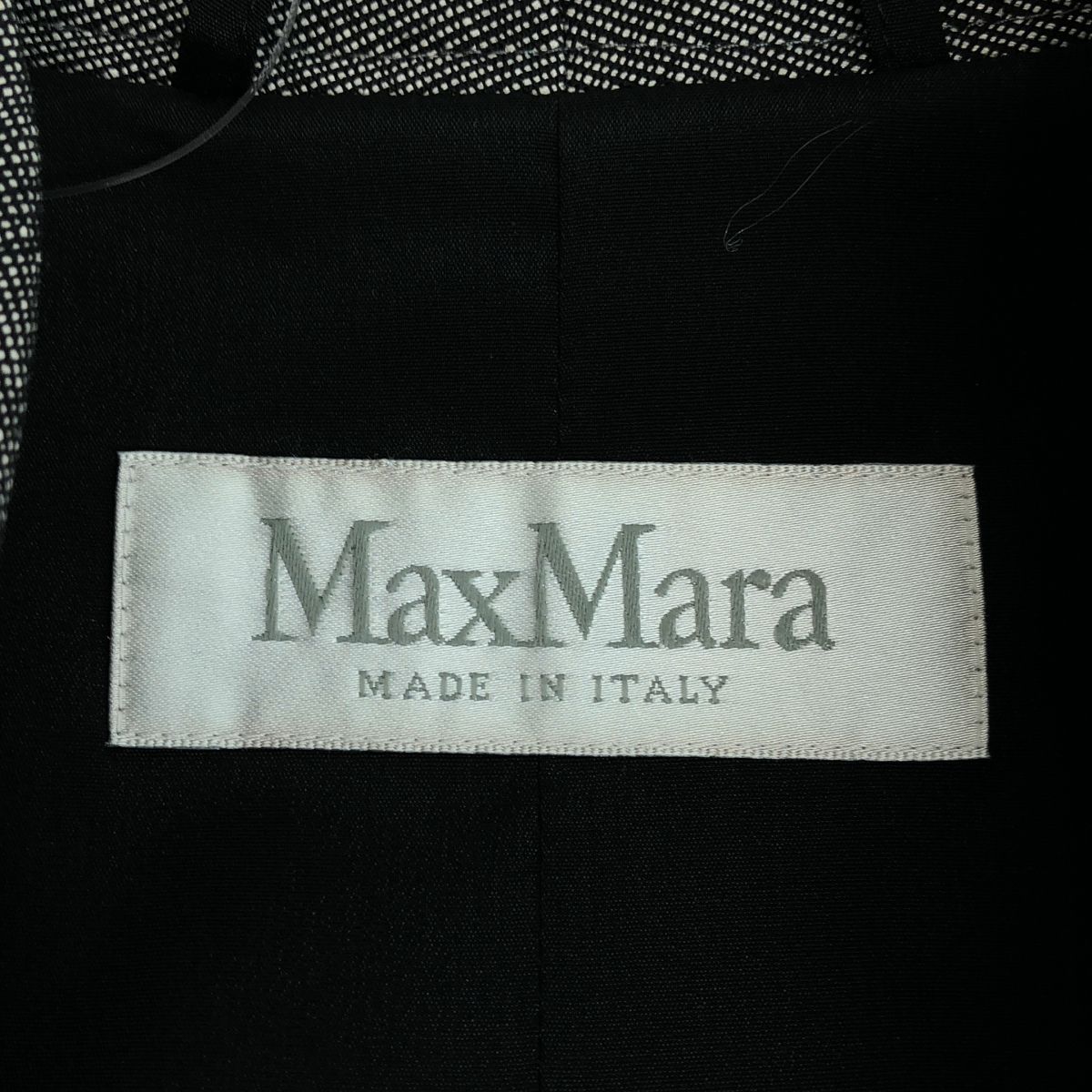 Max Mara / マックスマーラ | ウール シルク ノーカラージャケット