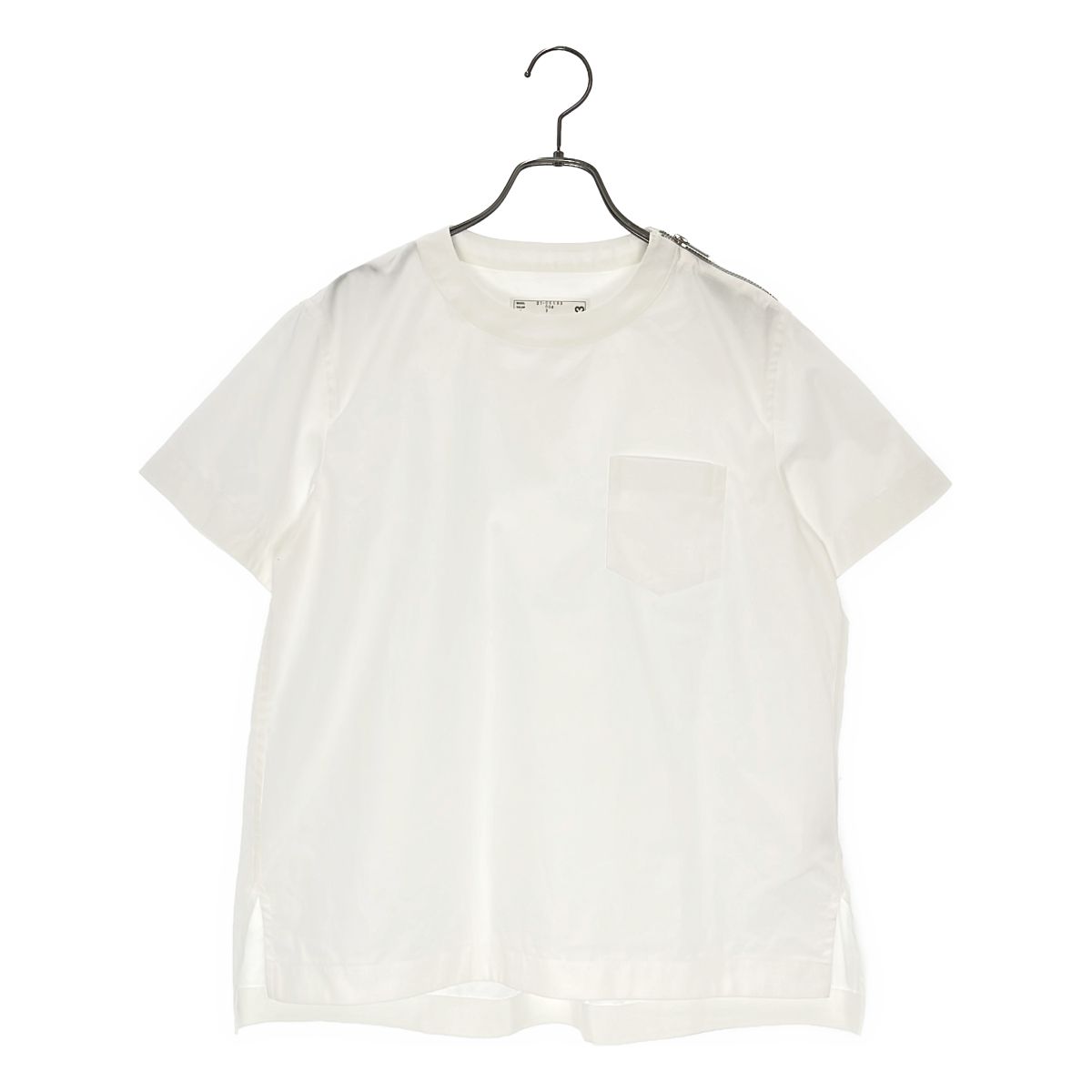 sacai / サカイ | ショルダージップ ブラウス | 2 | ホワイト