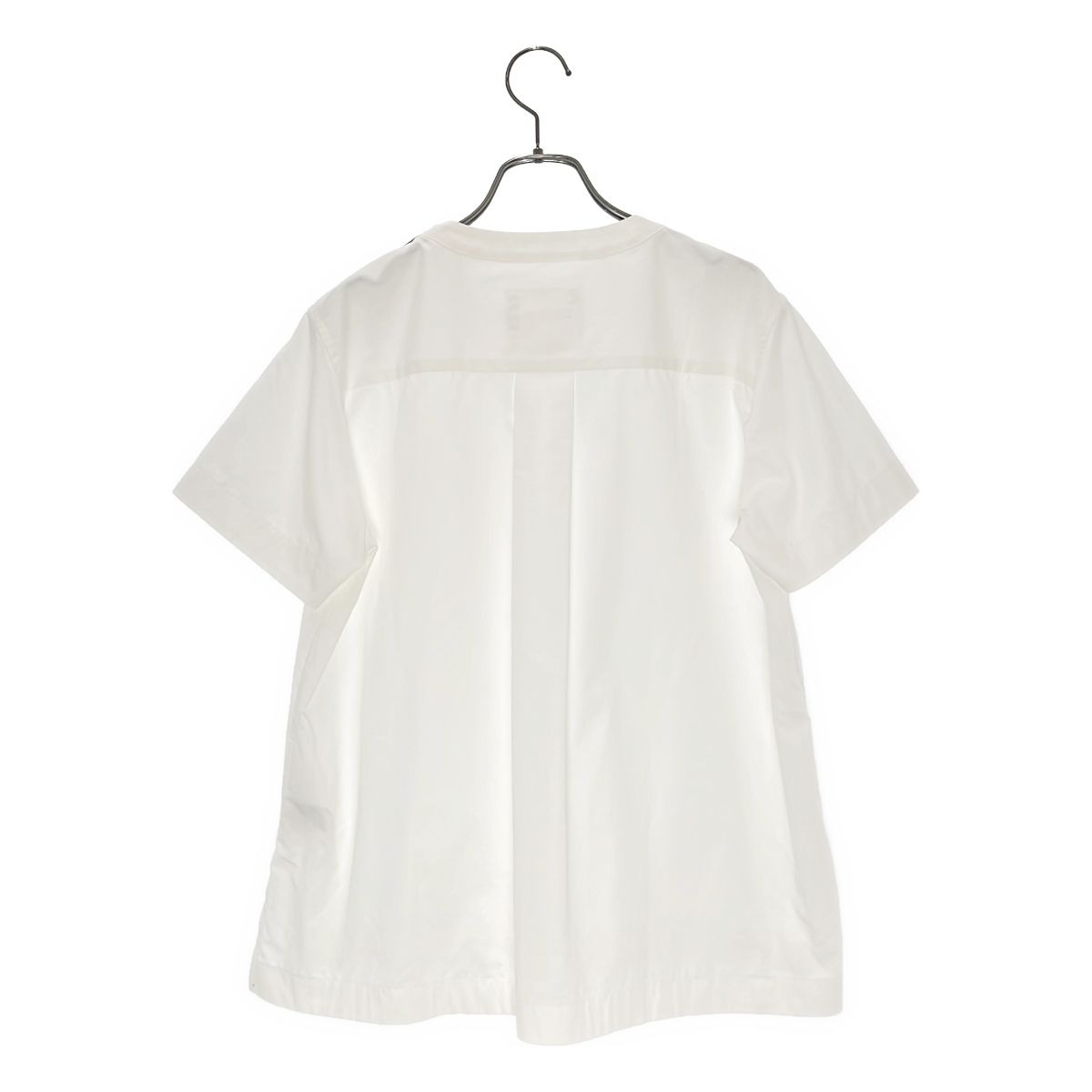 sacai サカイ ショルダージップ半袖ブラウス 白 美品 [D392] sacai / サカイ | ショルダージップ ブラウス | 2 | ホワイト