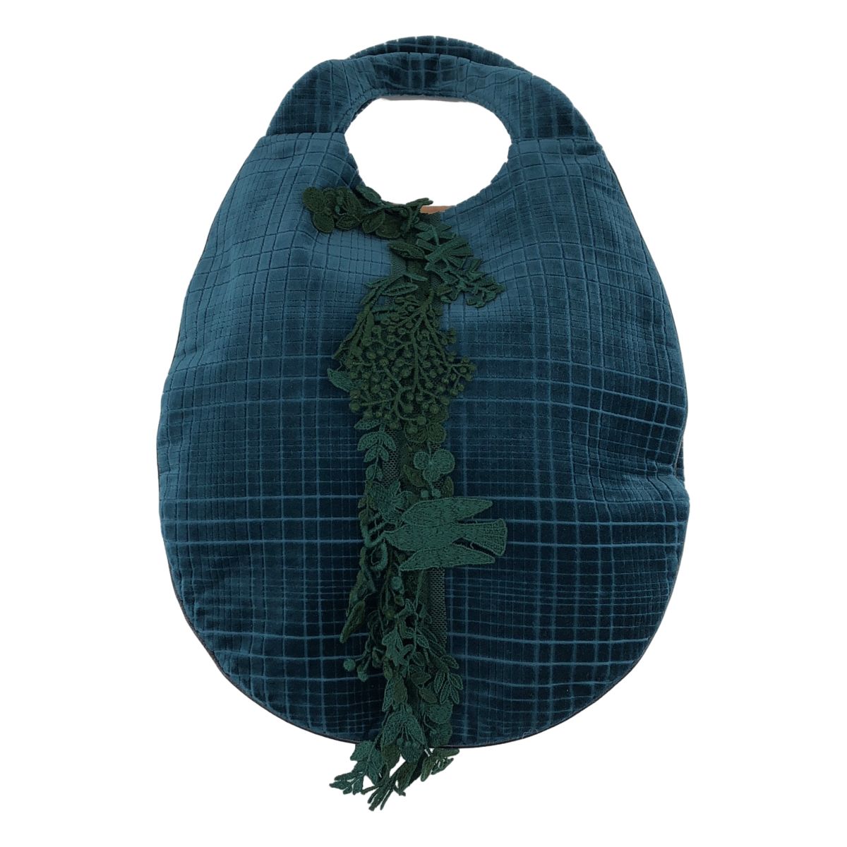 【美品】 mina perhonen / ミナペルホネン | forest parade / フォレストパレード ハンドバッグ | ブルー | レディース