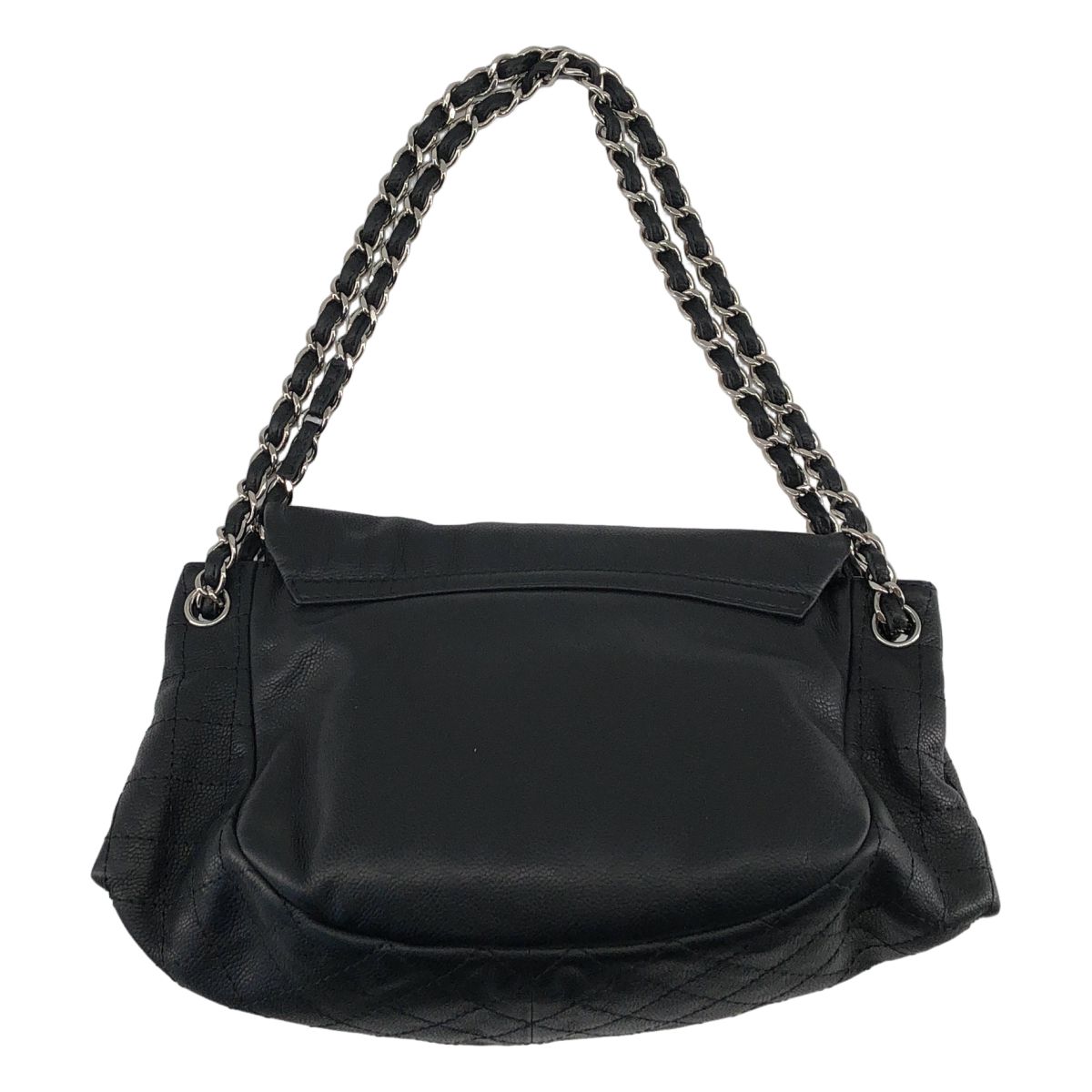 CHANEL / シャネル | ココマーク キャビアスキン ハーフムーン
