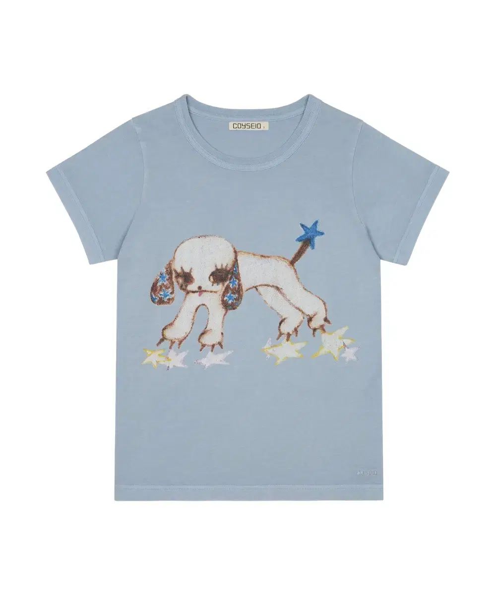 イッセイミヤケ VINTAGE PUPPY T-SHIRT CLOUD BLUE