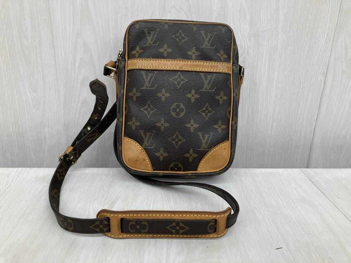 LOUIS VUITTON ルイヴィトン ダヌーブ モノグラム ショルダーバッグ 肩掛け ブラウン