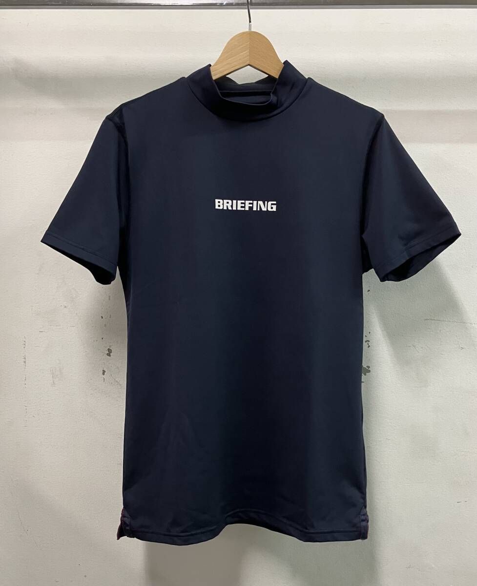 BRIEFING ブリーフィング 半袖Tシャツ BBG221M05 TOUR HIGH NECK トラッド&ベーシック サイズM ブラック