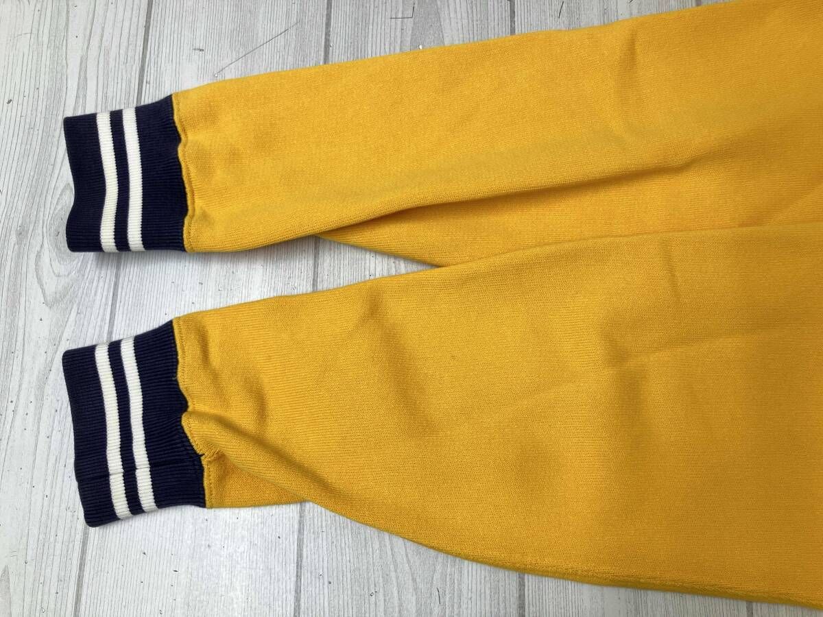 STUSSY ステューシー × Champion チャンピオン REVERSE WEAVE C8-G121 プルオーバー パーカー サイズS イエロー